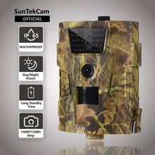 Load image into Gallery viewer, SunTekCam 1080P Hunting Trail Camera 30pcs Infrared LEDs 850nm IP65 Waterproof Photo Trap for Hunting Long Standby Time 14MP