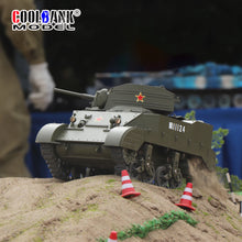 Load image into Gallery viewer, RC Tank Drift Scale Stuart M5A1 Light Tank 360° rotation