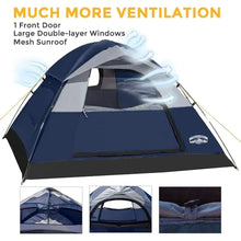 Load image into Gallery viewer, Easy Setup for Camp Outdoor Naturehike Tent 4/6 Person Family Dome Tent with Removable Rain Fly Cool Camping Gear