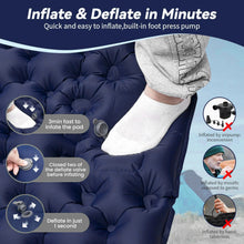 Load image into Gallery viewer, Outdoor Sleeping Pad Double Inflatable Mattress with Built-in Pillow Pump Camping Air Mat for Travel Backpacking Hiking