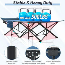 Load image into Gallery viewer, XXL Folding Camping Cot for Adults,79" L x 32" W x 19" H Camp Cot, Oversized Sleeping Cot with Mattress, Carry Bag, Stra