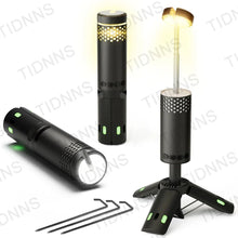 Load image into Gallery viewer, 2024 10000mAh Camping Light USB Rechargeable LED Emergency Lamp Outdoor Portable Lanterns with Magnetic Flashlight for BBQ Tents
