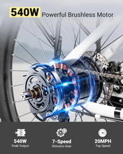 Load image into Gallery viewer, 26" Electric Bike for Adults, UL 2849 Certified, Step Through Electric Bicycle with 350W Motor, 36V 9Ah Removable Battery