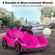 Load image into Gallery viewer, 6V Racer Go Kart with 2.4G Remote Control, Electric Kids Ride-on Toy with Safety Belt, Music 2MPH Speed, Battery Powered Go Kart