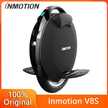 Load image into Gallery viewer, US Stock Original INMOTION V8S Electric Unicycle 72V 728Wh Battery 1000W Motor 35km/h Speed 70KM Range Smart EUC Balance E-wheel