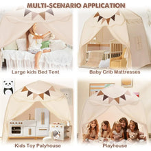 Load image into Gallery viewer, Boys & Girls, Indoor & Outdoor Dome Tent Playhouse, Cream