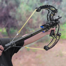 Load image into Gallery viewer, High Power Laser All Metal Slingshot High-precision Hunting Steel Ball Slingshot Composite Bow Steel Mini Composite Bow Set