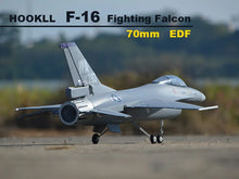 Load image into Gallery viewer, EPO RC Plane 710mm Wingspan 70mm EDF HOOKLL F-16 F16 Fighting Falcon Jet Aircraft KIT set or 4S PNP SET RC Airplane Model Hobby