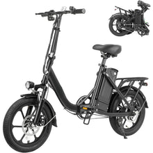 Load image into Gallery viewer, 16" Folding Electric Bike, 25 Miles (Pedal-Assist), Front Suspension & Adjustable Seat, Commuter Electric Bicycle for Adults