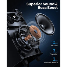 Load image into Gallery viewer, Moukey Karaoke Machine, 10" Woofer Portable PA System, Bluetooth Speaker