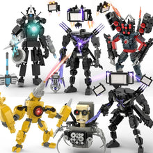 Load image into Gallery viewer, Moc Skibidi Toilet Action Figures Model builing Blocks Camerman