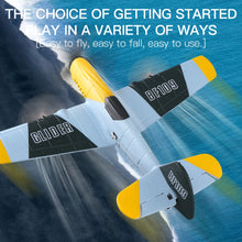 Load image into Gallery viewer, RC Airplane 2.4GH 4CH 150mm Wingspan 3-Axis One Key U-Turn