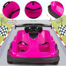 Load image into Gallery viewer, 6V Racer Go Kart with 2.4G Remote Control, Electric Kids Ride-on Toy with Safety Belt, Music 2MPH Speed, Battery Powered Go Kart