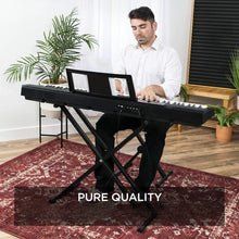 Load image into Gallery viewer, 88-Key Full Size Digital Piano Electronic Keyboard Set for All Experience Levels w/Semi-Weighted Keys, Stand, Sustain Pedal