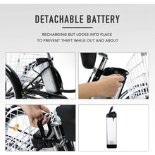 Load image into Gallery viewer, Electric Trike, 26"Ebike Trike with Basket,36V Removable Battery,250W Brushless Motor,3 Wheel Electric Bicycle, Adults Tricycle