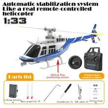 Load image into Gallery viewer, RC ERA C138 1:36 Remote Control Simulation RC Bell 206 Helicopter Altitude Hold 2.4g Genuine 6axis Gyro