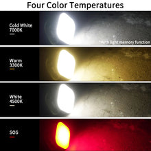 Load image into Gallery viewer, MOSLIGHTING Solar Camping Lantern Rechargeable Outdoor Hang Tent Lamp Portable Flashlight Work Maintenance Emergency Lighting