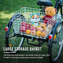 Load image into Gallery viewer, Electric Trike, 26"Ebike Trike with Basket,36V Removable Battery,250W Brushless Motor,3 Wheel Electric Bicycle, Adults Tricycle