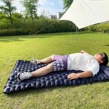 Load image into Gallery viewer, Double Camping Sleeping Pad Thick Ultralight Inflatable Sleeping Mat with Pillow Portable Nylon Mattress for Hiking Traveling