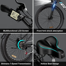 Load image into Gallery viewer, Electric Bike for Adults, 750W/48V/14Ah Ebike with Removable Battery, 20MPH/35-75Miles Electric Bicycle with 26"×3.0 Fat Tire,