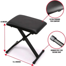 Load image into Gallery viewer, Electronic Piano Bench 61 Key Keyboard Piano Stand With Pitch Bend Kit Headphones Keynote Stickers Instruments Musical Sports