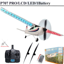 Load image into Gallery viewer, Parkten RC Airplane P707G PRO LCD Version 2.4G 3D/6G With Gyro 3Ch Fixed Wing Plane Outdoor Toys Drone RTF CESSNA 182 Glider