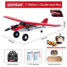 Load image into Gallery viewer, M7 Moore Off-road Aircraft Qidi560 RC Plane EPP 4CH Remote Control Brushless Airplane with LED light Model Toys for Children