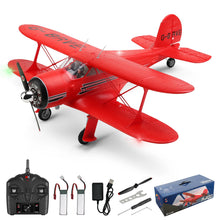 Load image into Gallery viewer, WLtoys A300 4-CH RC Plane, Beechcraft D-17 RC Airplanes with Lights, 6G/3D Brushless RC Planes for adults, Outdoors and Gifts