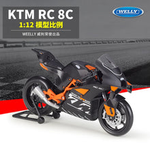 Load image into Gallery viewer, 8C Road Racing Heavy Locomotive Simulated Alloy RC Motorcycle Model