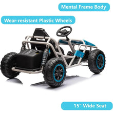 Load image into Gallery viewer, 24V Go Karts for Kids Ages 6-12, Powerful Motor Electric Go Kart, Outdoor Dirt Road Electric Car with 7Ah Large Battery,Go Karts