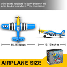 Load image into Gallery viewer, Volantexrc 4-CH RTF RC Plane, P-51D Mustang RC Airplane, One-Key Aerobatic, 6-Axis Gyro, Suitable for Outdoors and Gifts