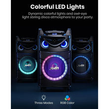 Load image into Gallery viewer, Moukey Karaoke Machine, 10" Woofer Portable PA System, Bluetooth Speaker