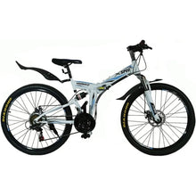 Load image into Gallery viewer, Bicycle 26 inch folding mountain bike, 21 speed bikes trail adult commuter vehicle, portable mountain bike