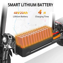 Load image into Gallery viewer, 2600W Powerful Electric Scooter 65km/h 48V 20AH Strong Battery with Seat Electric Skate Electric Scooters for Adults Long Range