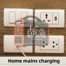 Load image into Gallery viewer, 400W Portable Power Station 360WhSolar Generator 220V LiFePO4 battery Outdoor Emergency Mobile Power Bank AC/DC Home Camping