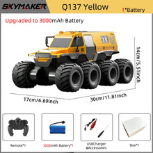 Load image into Gallery viewer, JJRC Q137 8WD RC Car 2.4G Amphibious 8 Wheel Remote Control Truck Climbing Off Road Waterproof Armored Vehicles Children's Toys