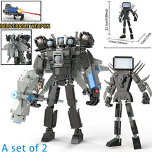 Load image into Gallery viewer, Moc Skibidi Toilet Action Figures Model builing Blocks Camerman