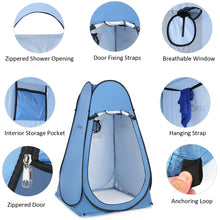 Load image into Gallery viewer, Pop Up Privacy Shelter Tent Portable Outdoor Camping Beach Instant Shower Toilet Changing Tent Sun Rain Shelter with Window