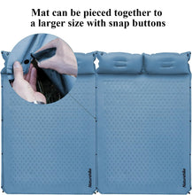 Load image into Gallery viewer, Naturehike Double Inflatable Mattress With Built-in Pillow Pump Outdoor Sleeping Pad Camping Air Mat for Travel Backpacking Mat