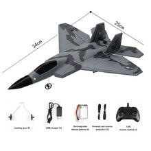 Load image into Gallery viewer, FX622 2.4G RC Foam Plane EPP Remote Control Aircraft Fixed-Wing Fighter Model Electric Outdoor Kids Toys Boys Christmas Gifts