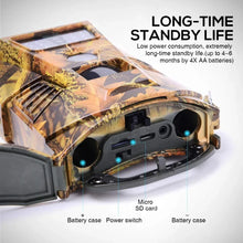 Load image into Gallery viewer, SunTekCam 1080P Hunting Trail Camera 30pcs Infrared LEDs 850nm IP65 Waterproof Photo Trap for Hunting Long Standby Time 14MP