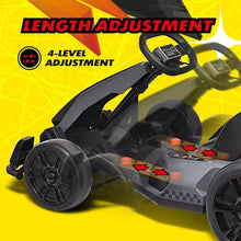 Load image into Gallery viewer, 300W Powerful Drift Kart Electric Pedal, with 2X150W Strong Motor,Sports Mode, EVA Tire, Brake Pedal, 4-Level Length Adjustment