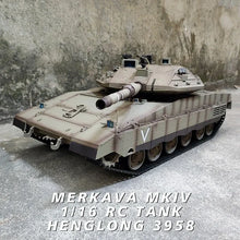 Load image into Gallery viewer, Rc Tank Henglong 3958 Remote Control Simulation Merkava