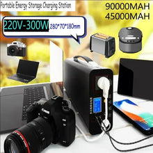 Load image into Gallery viewer, 220V 300W Portable Outdoor Camping Power Bank Lifepo4 Power System Charging Generator LED Display Home Emergency Charging Backup