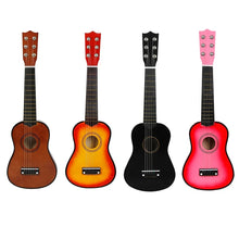 Load image into Gallery viewer, 21 inch Basswood Ukulele 6 Strings Small Bass Acoustic Guitar Musical Instruments with Picks for Children Kid Beginners Toy Gift