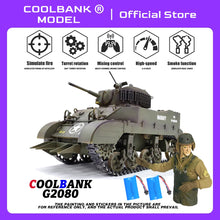 Load image into Gallery viewer, RC Tank Drift Scale Stuart M5A1 Light Tank 360° rotation