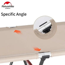 Load image into Gallery viewer, Naturehike Camping Bed Ultralight Sleeping Cot Outdoor Portable Folding Bed Removable Adjustable Telescopic Wide Single Folding