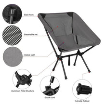 Load image into Gallery viewer, Folding Camping Chair Fishing Seat for Outdoor Hiking Backpacking BBQ Pinici 110kg
