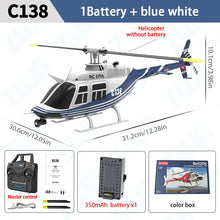 Load image into Gallery viewer, C138 PRO RC Helicopter 2.4G 6-Aixs Gyroscope 6CH Altitude Hold Optical Flow Brushless Remote Control Helicopter Toy VS Brush ERA