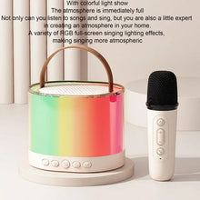 Load image into Gallery viewer, Portable Karaoke Machine Small Wireless Microphone Speaker Karaoke System Stereo Kids Karaoke Speaker Karaoke Equipment With LED